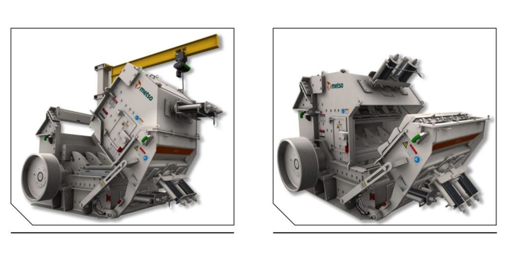 HSI and VSI impact crushers next to each other
