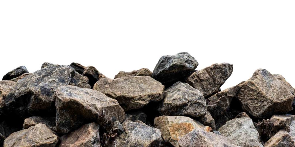 Pile of large rocks