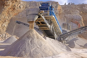 stone crushing and production of building materials