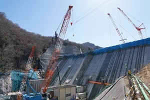 dam construction work